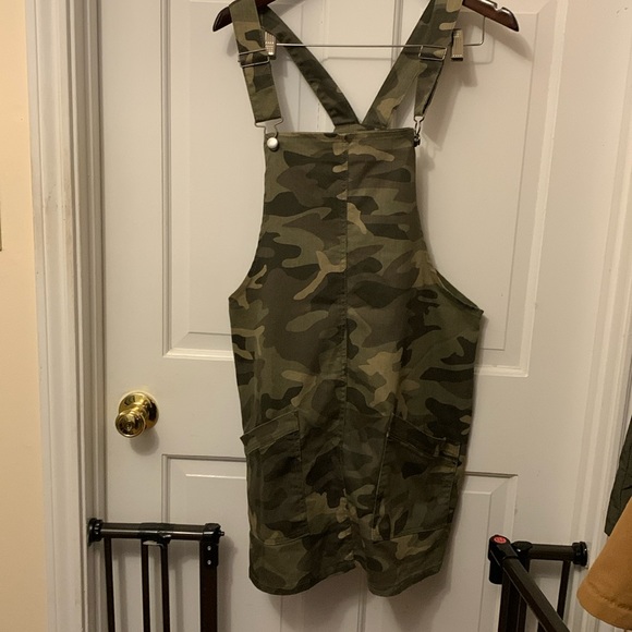 No Boundaries Dresses & Skirts - Camouflage overall skirt